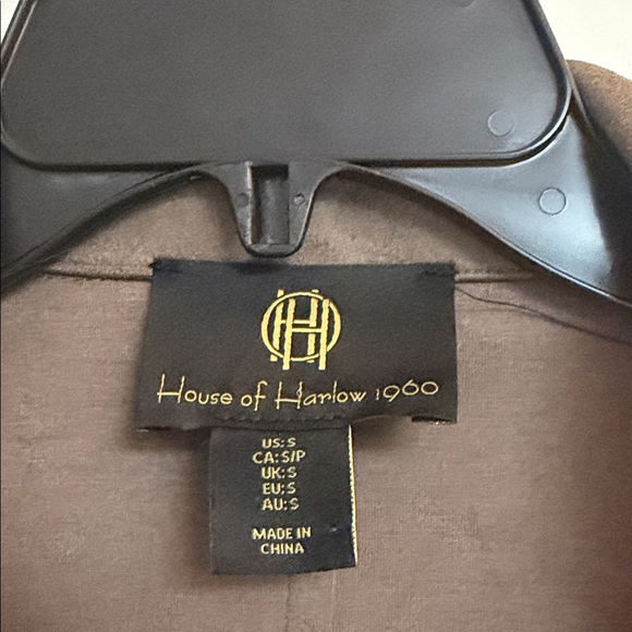 House of Harlow 1960 Brown Suede Blazer - Picture 3 of 6